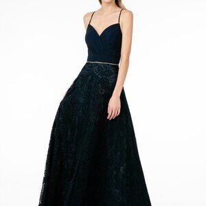 Sweetheart Neck Lace A-Line Prom Dress GSGL2667